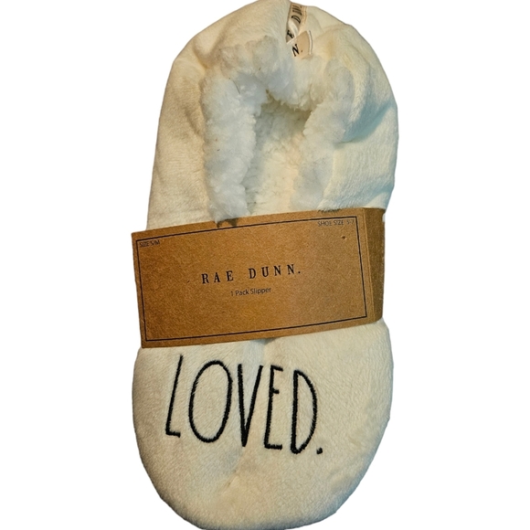 Rae Dunn Shoes - NWT Rae Dunn Love Slippers S/M (Shoe Size: 5-7)